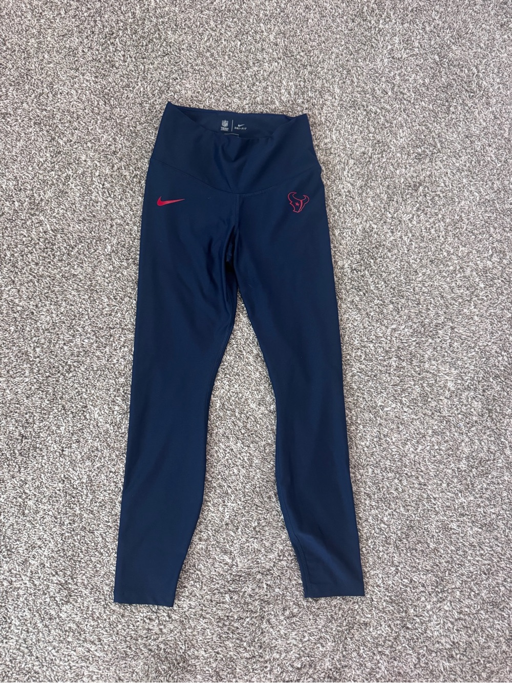 NFL Navy Leggings with Pink Logo Accents